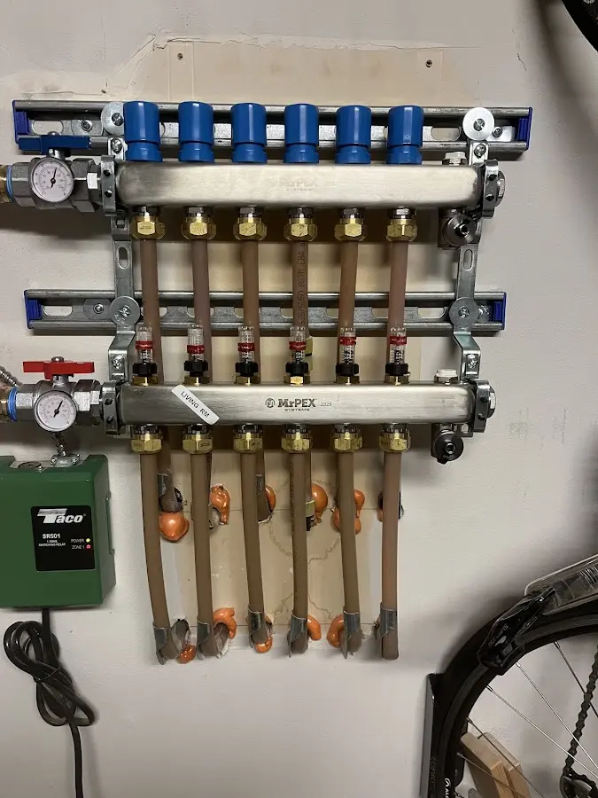 Plumber performing Gas Line Installation at a residential property in Tri-City